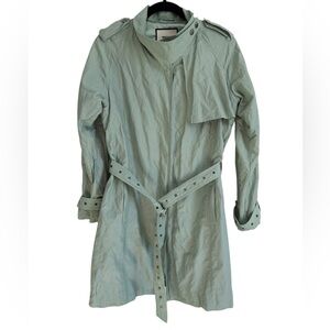 Max & Moi Paris Mint Green Cotton Utility Jacket, Size Medium